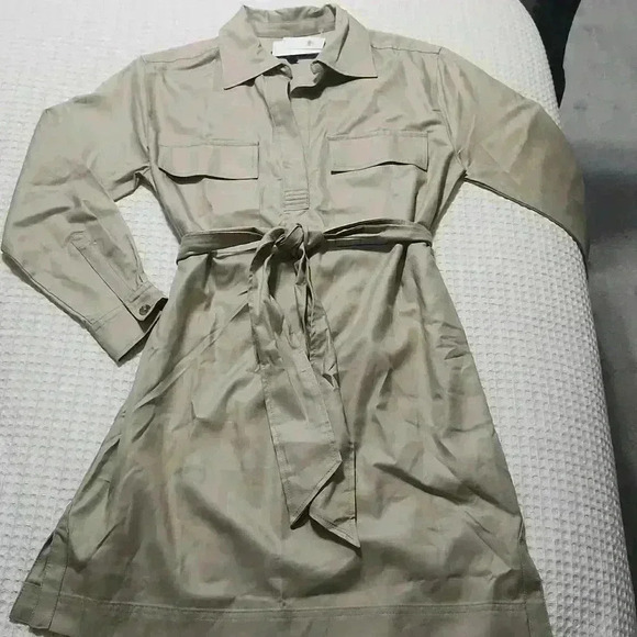BANANA REPUBLIC TWILL UTILITY MINI SHIRTDRESS - Picture 7 of 8